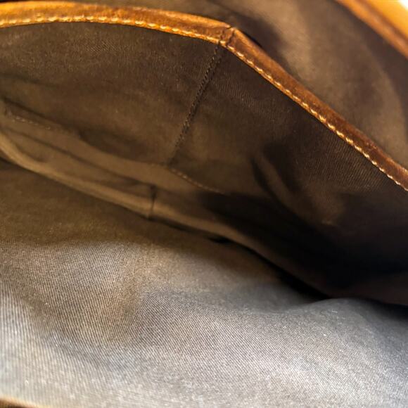 Bed Stu Sequoia Leather Crossbody Bag Tan Rustic Handmade Distressed Boho Purse - Picture 7 of 12